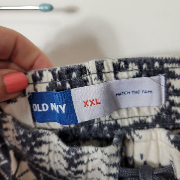 Old Navy Size XXL Men's Blue Polar Bears Flannel Lounge Joggers - Picture 6 of 10